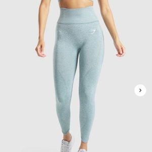 VITAL RISE SEAMLESS LEGGINGS | Light Green Marl